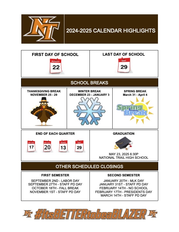 NTLS Main Page Yearly Calendars